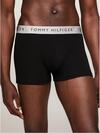 Tommy Hilfiger 3P TRUNK SHINE WB, 0UB Siyah 3'lü Erkek Boxer