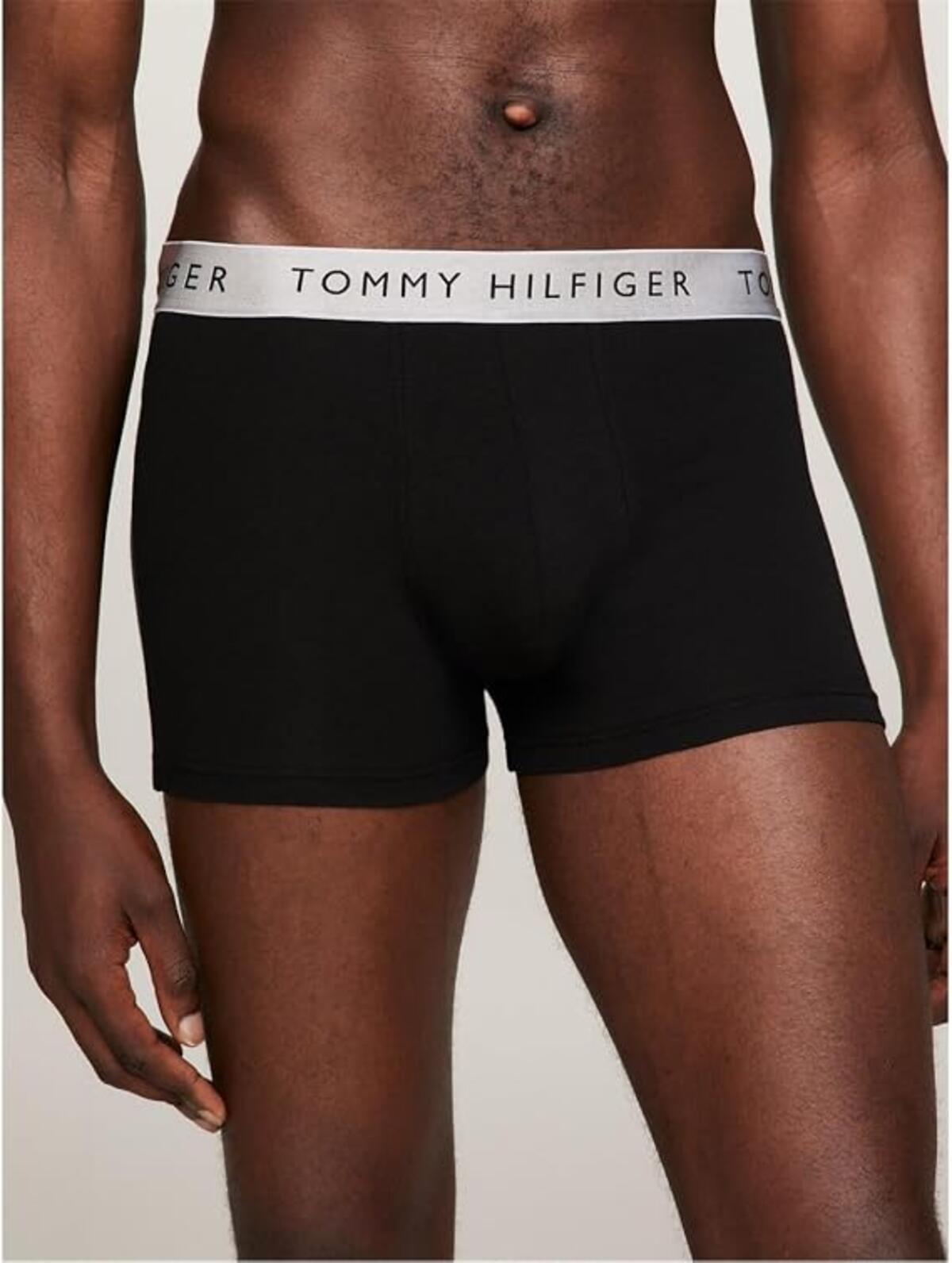 Tommy Hilfiger 3P TRUNK SHINE WB, 0UB Siyah 3'lü Erkek Boxer