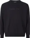 Calvin Klein ICONIC LOGO REFIBRA Erkek Siyah Sweatshirt