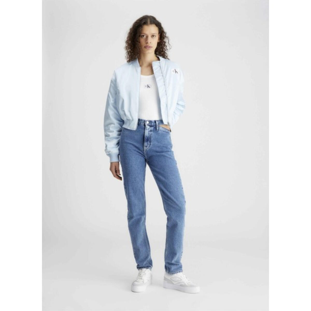 Calvin Klein AUTHENTIC SLIM STRAI, 1AA Mavi Kadın Pantolon
