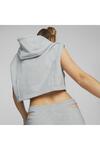 Puma Dare To Hooded Cropped Vest Gri Kadın Hoodie