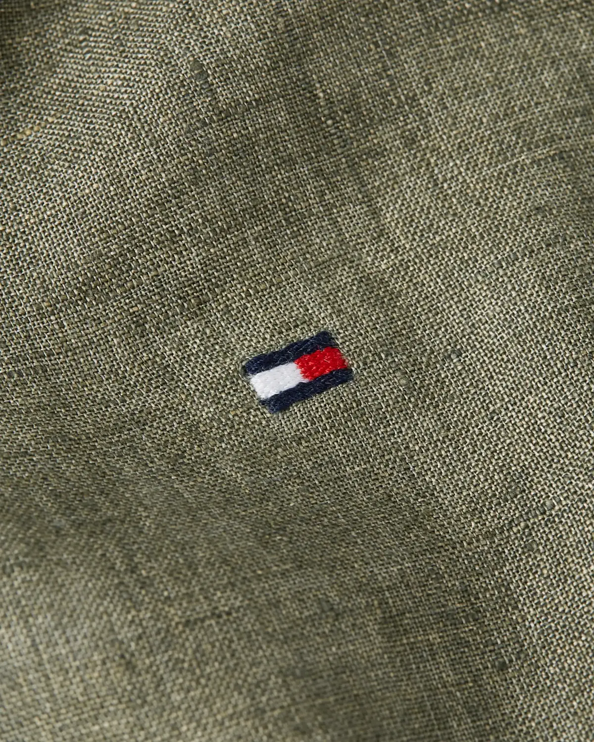 Tommy Hilfiger PIGMENT DYED LI SOLI, PLI Yeşil Erkek Gömlek
