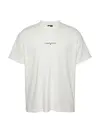 Tommy Hilfiger TJM RLX LINEAR LOGO, YBL Beyaz Erkek T-Shirt