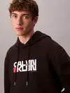 Calvin Klein LS EU 350TERRY CK Siyah Erkek Kapüşonlu Sweatshirt