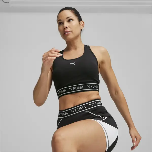Puma 4KEEPS ELASTIC BRA - P Siyah Kadın Spor Sütyeni/Bra