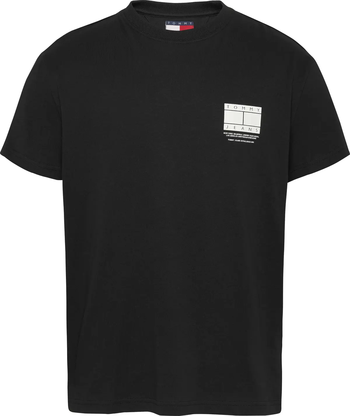 Tommy Hilfiger TJM REG DNA GRAPHIC, BDS Siyah Erkek T-Shirt & Polo