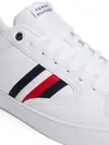 Tommy Hilfiger ICON COURT STRIPES, YBS Beyaz Erkek Günlük Spor Ayakkabı
