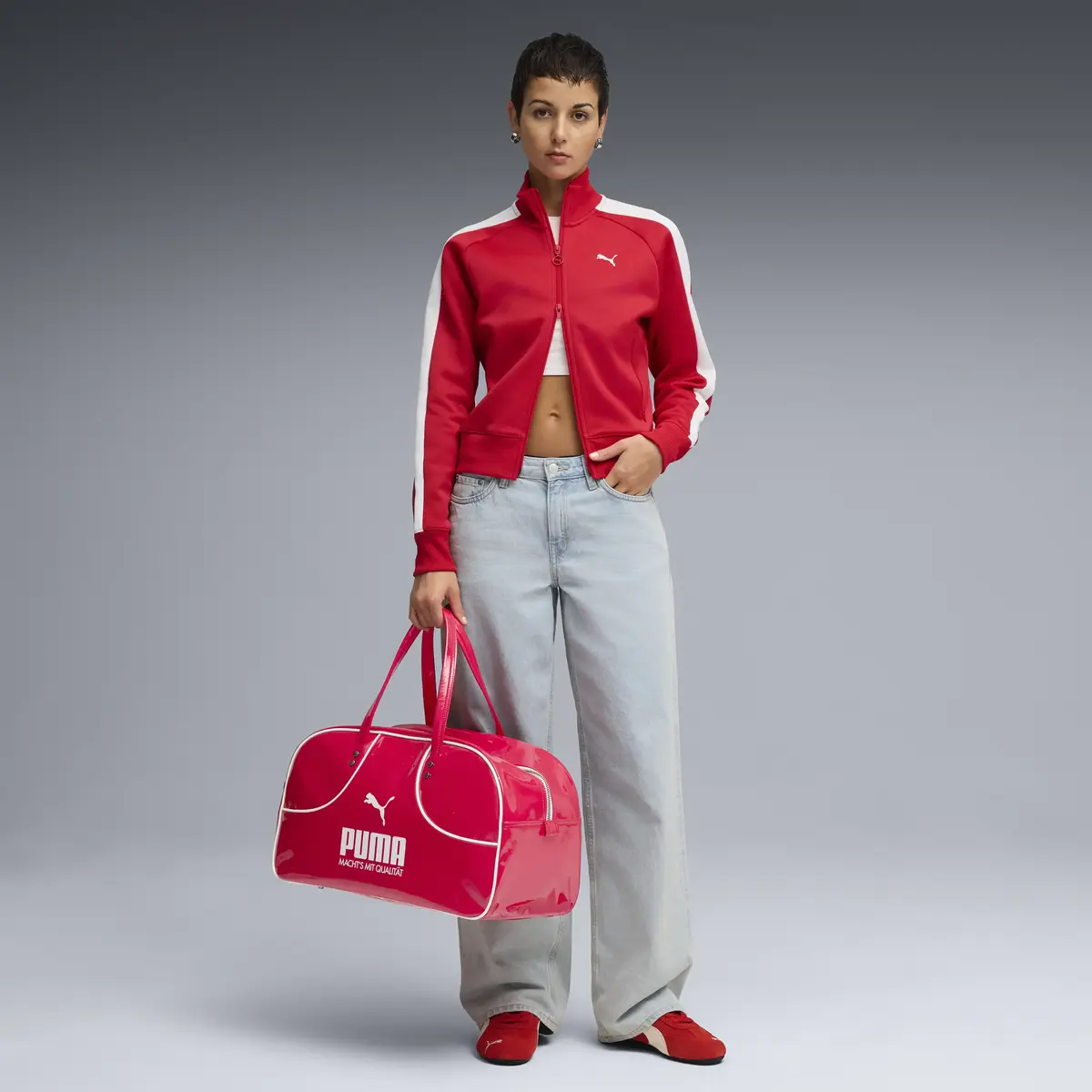 Puma T7 ALWAYS ON Track Jacket Kırmızı Kadın Ceket