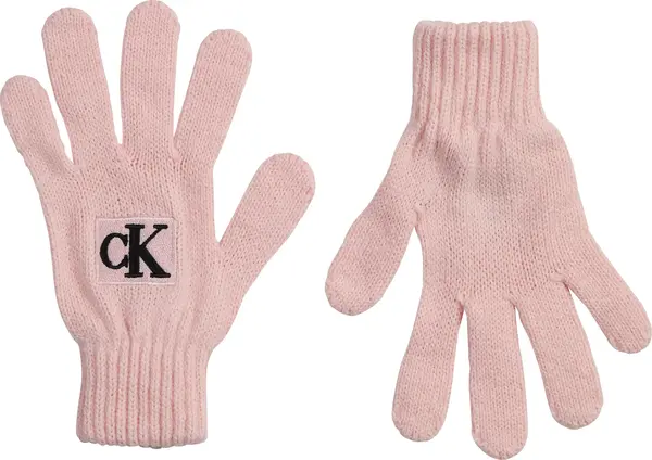 Calvin Klein MONOGRAM RIB GLOVES Erkek Pembe Eldiven
