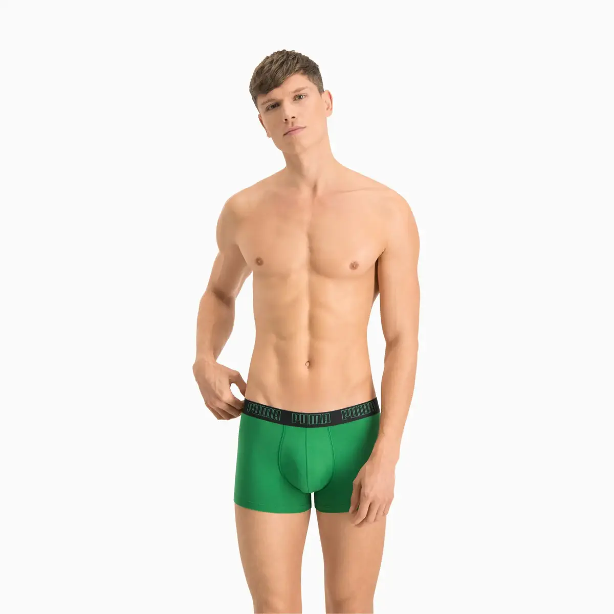 Puma PUMA BASIC TRUNK 2P amazon green Yeşil Erkek 2'li Boxer