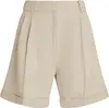 Tommy Hilfiger LINEN MIX PLEATED SH, ACI Krem Kadın Şort