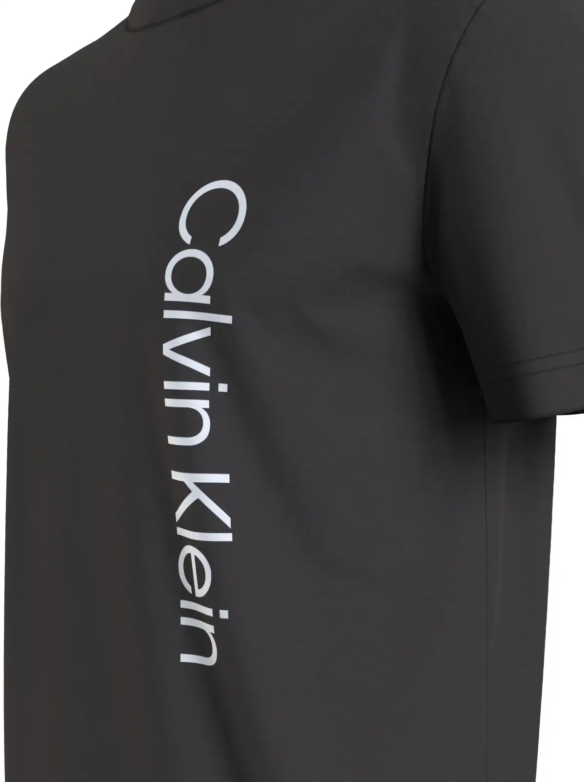 Calvin Klein OFF PLACEMENT LOGO T Erkek Siyah T-Shirt