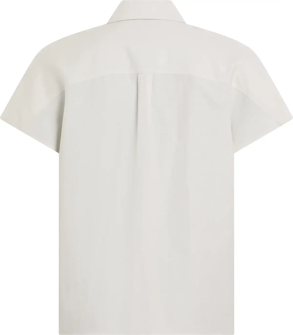 Calvin Klein LINEN BLEND SS SHIRT, ADA Beyaz Kadın Gömlek