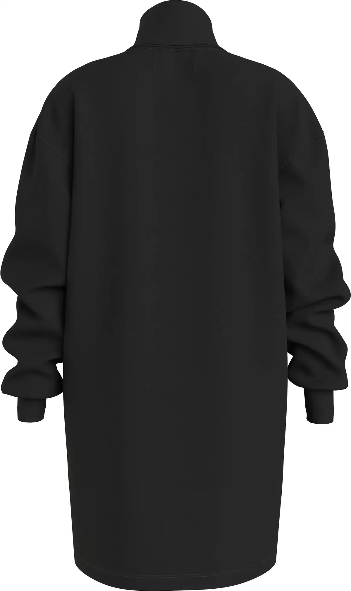 Calvin Klein MONOLOGO ROLL NECK D Kadın Siyah Elbise