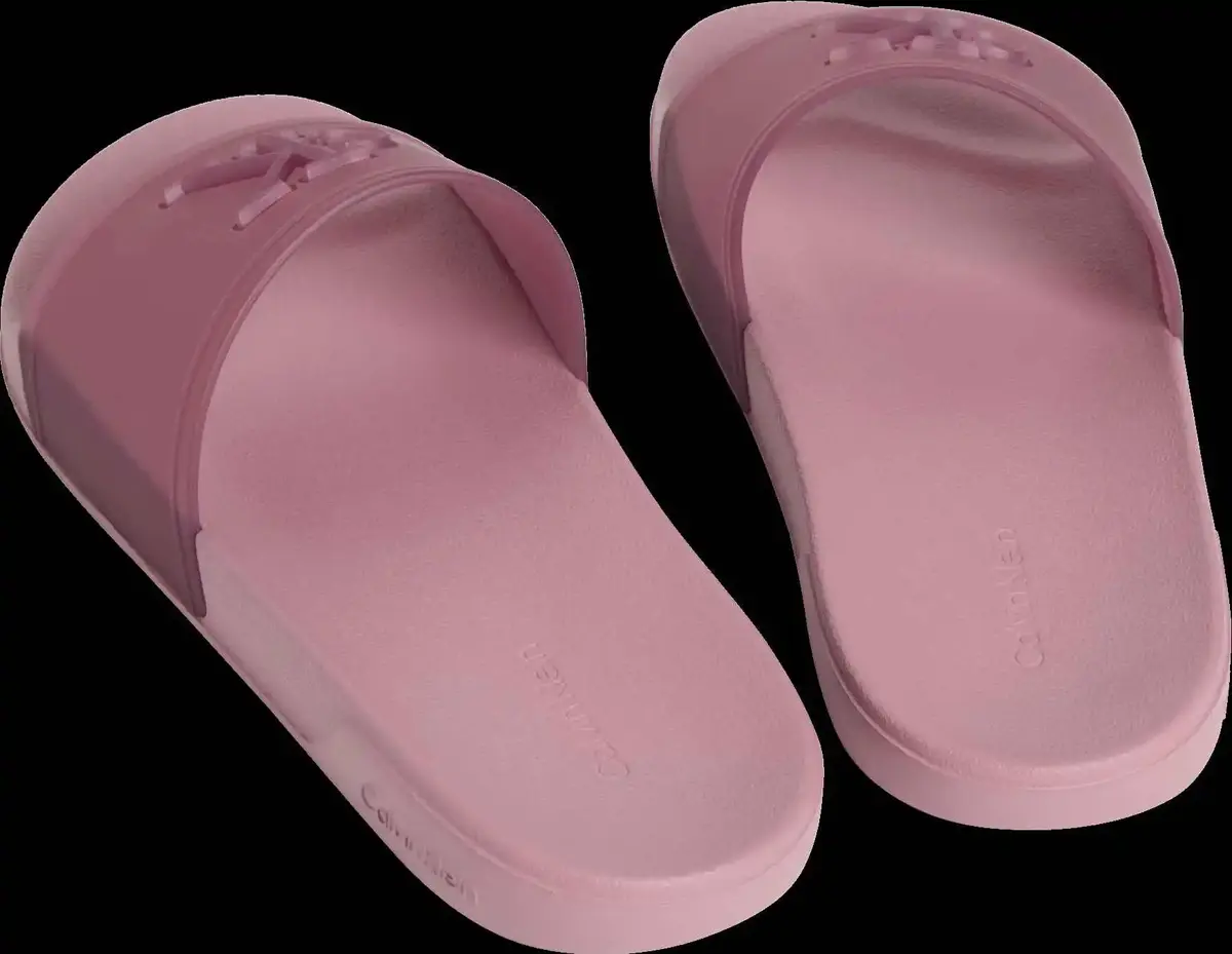 Calvin Klein ESS SLIDE TPU, VCE, 36 Kadın Pembe Plaj Terliği