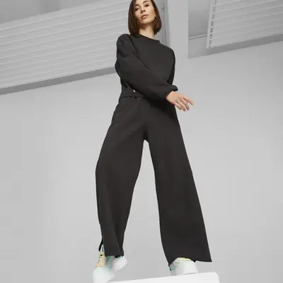 INFUSE Wide Leg Pants DK PUMA Black