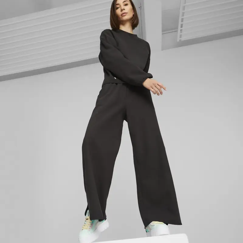 Puma Infuse Wide Leg Pants Dk Siyah Kadın Eşofman Altı