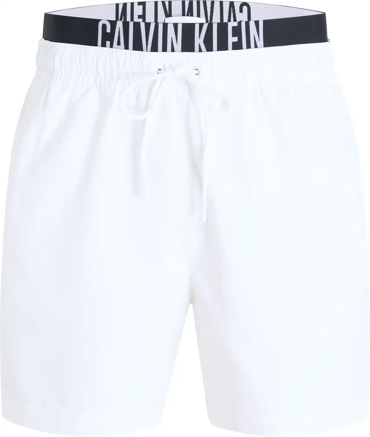Calvin Klein MEDIUM DOUBLE WB, YCD Beyaz Erkek Mayo