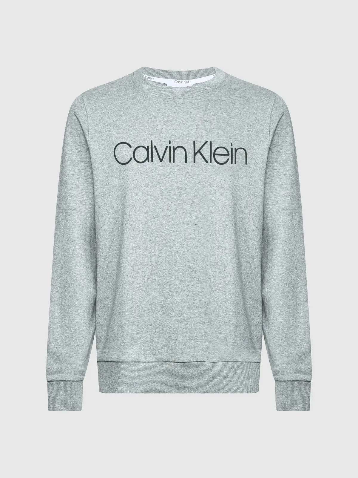 Calvin Klein COTTON LOGO SWEATSHI Erkek Gri Sweatshirt