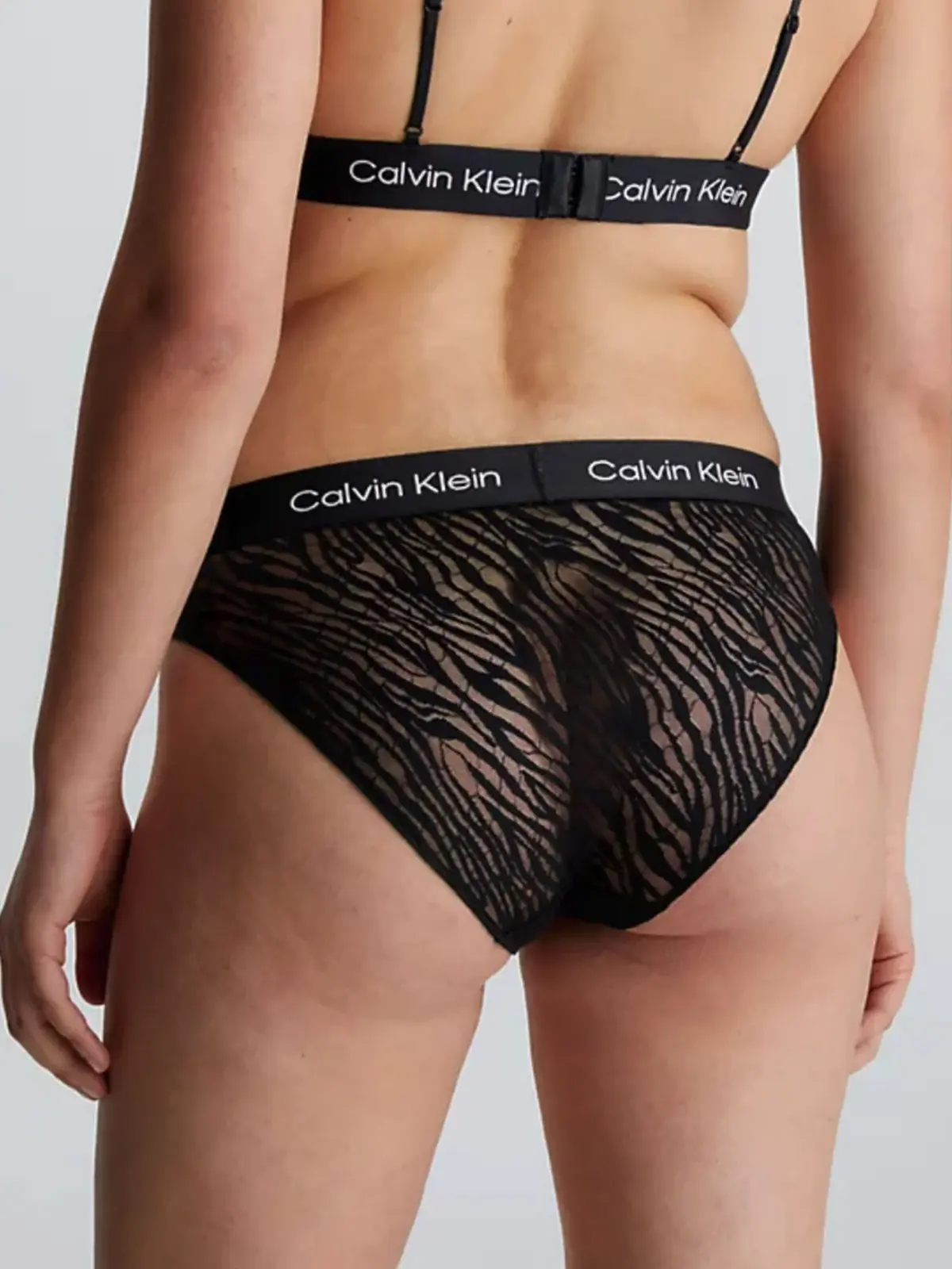 Calvin Klein HIGH WAIST BIKINI, UB1 Siyah Kadın Slip