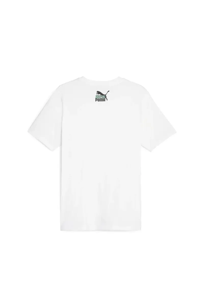 Puma CLASSICS SUPER PUMA Graphic Tee Beyaz Erkek T-Shirt