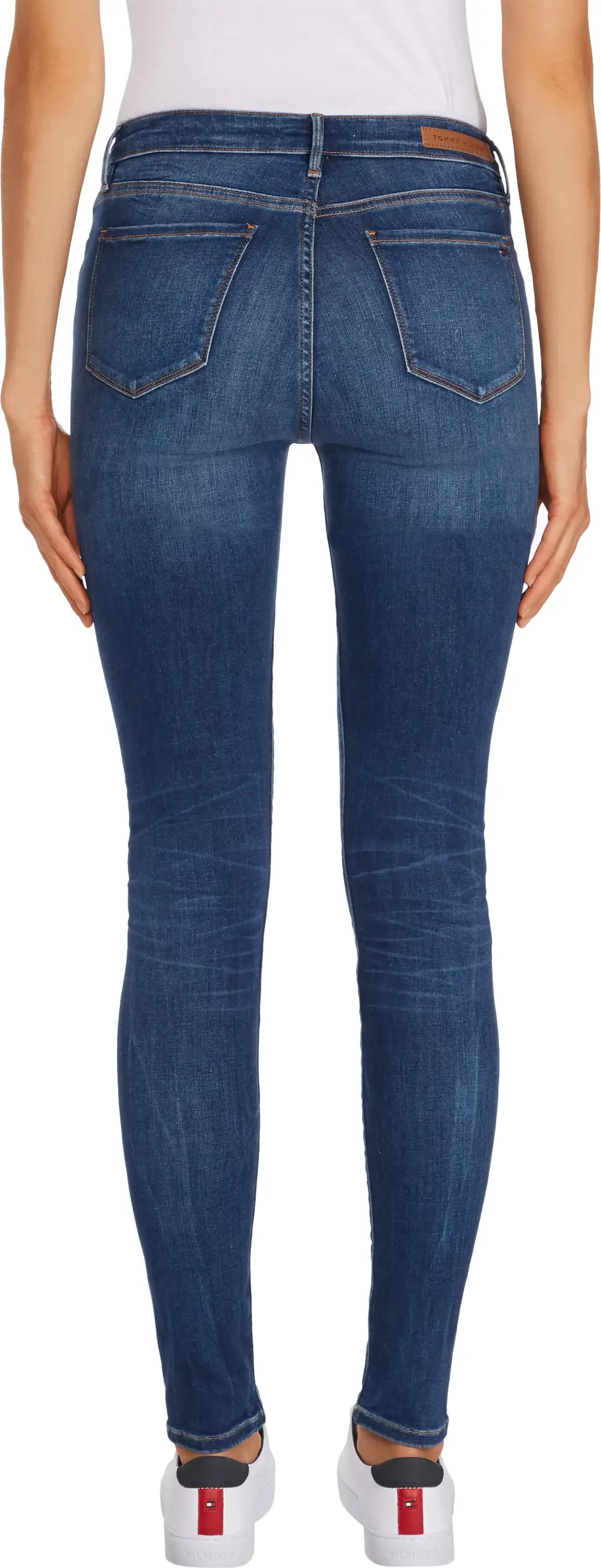 Tommy Hilfiger HERITAGE COMO SKINNY Kadın Mavi Kot Pantolon