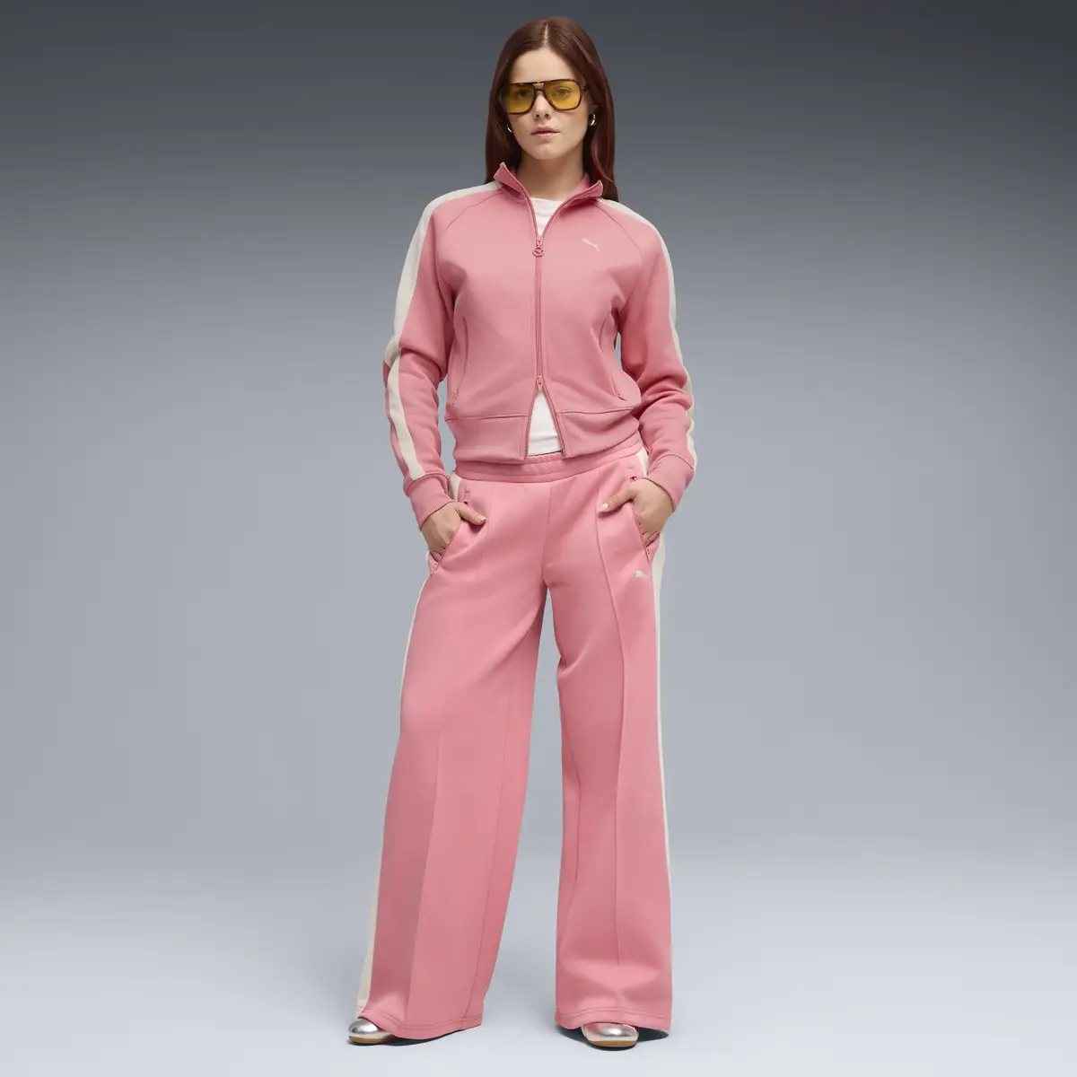 PUMA T7 Low Rise Track Pants Pembe Kadın Eşofman Altı