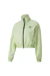 Puma Dare To Woven Cropped Track Jacket Yeşil Kadın Fermuarlı Sweatshirt