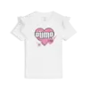 Puma X HK&FR Ruffle Tee Beyaz Kız Çocuk Tişört