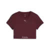Puma W PUMA STRONG TEE - SHORT Bordo Kadın Kısa T-Shirt