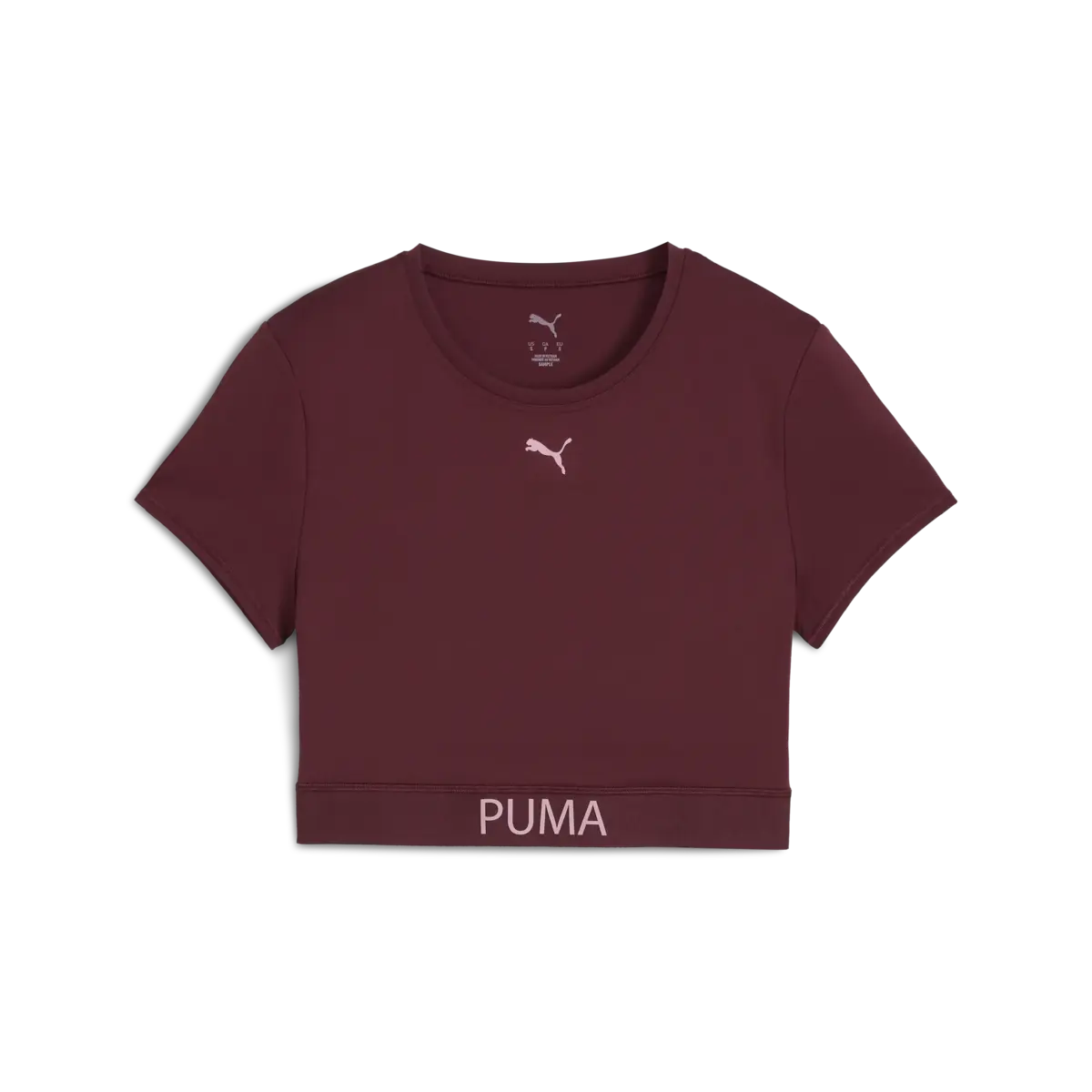 Puma W PUMA STRONG TEE - SHORT Bordo Kadın Kısa T-Shirt