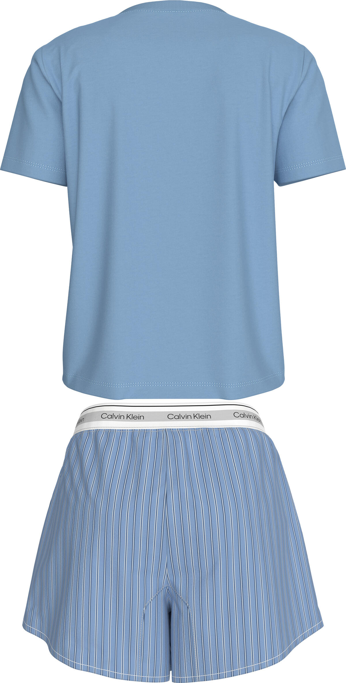 Calvin Klein S/S TEE SHORT SET Mavi Kadın Eşofman Takımı Calvin Klein S/S TEE SHORT SET Mavi Kadın Eşofman Takımı