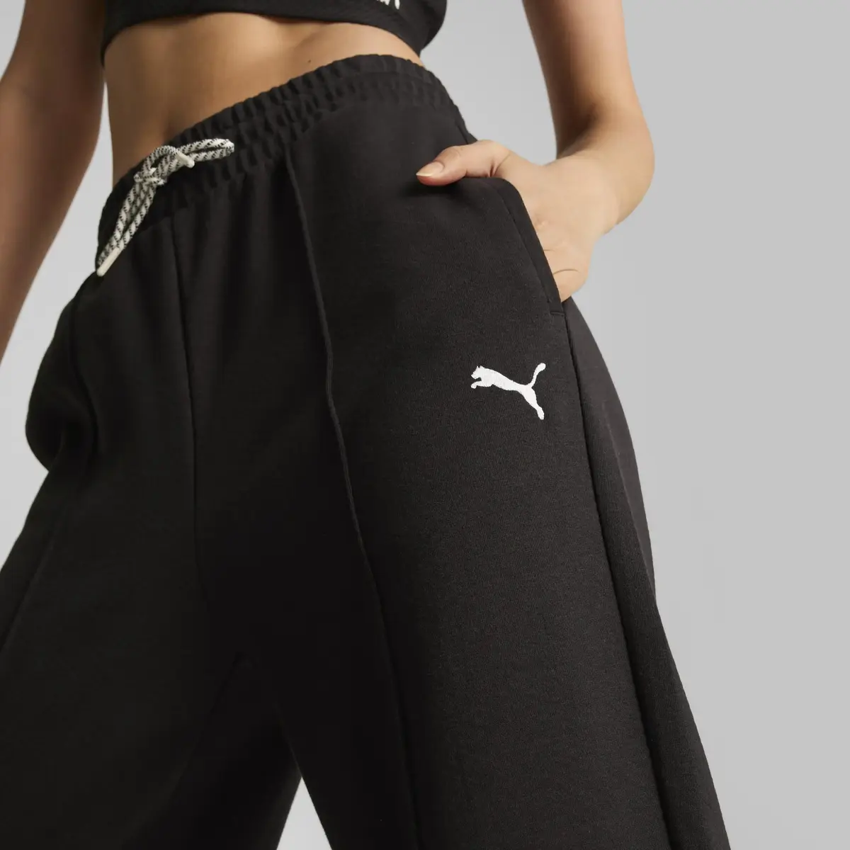 Puma CLASSICS Pintuck Sweatpants Siyah Kadın Eşofman Altı