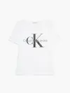 Calvin Klein MONOGRAM LOGO T-SHIR Erkek Beyaz T-Shirt