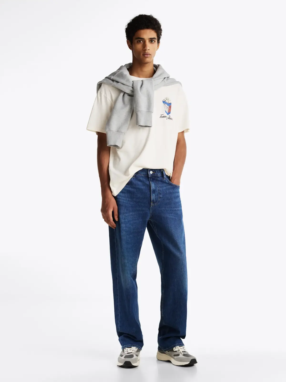 Tommy Hilfiger TJM RLX NOVELTY 2 GM, YBH Krem Erkek T-Shirt & Polo