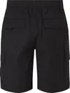 Calvin Klein WASHED CARGO WOVEN S Erkek Siyah Şort