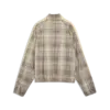Puma T7 Tartan Woven Jacket Krem Kadın Ceket