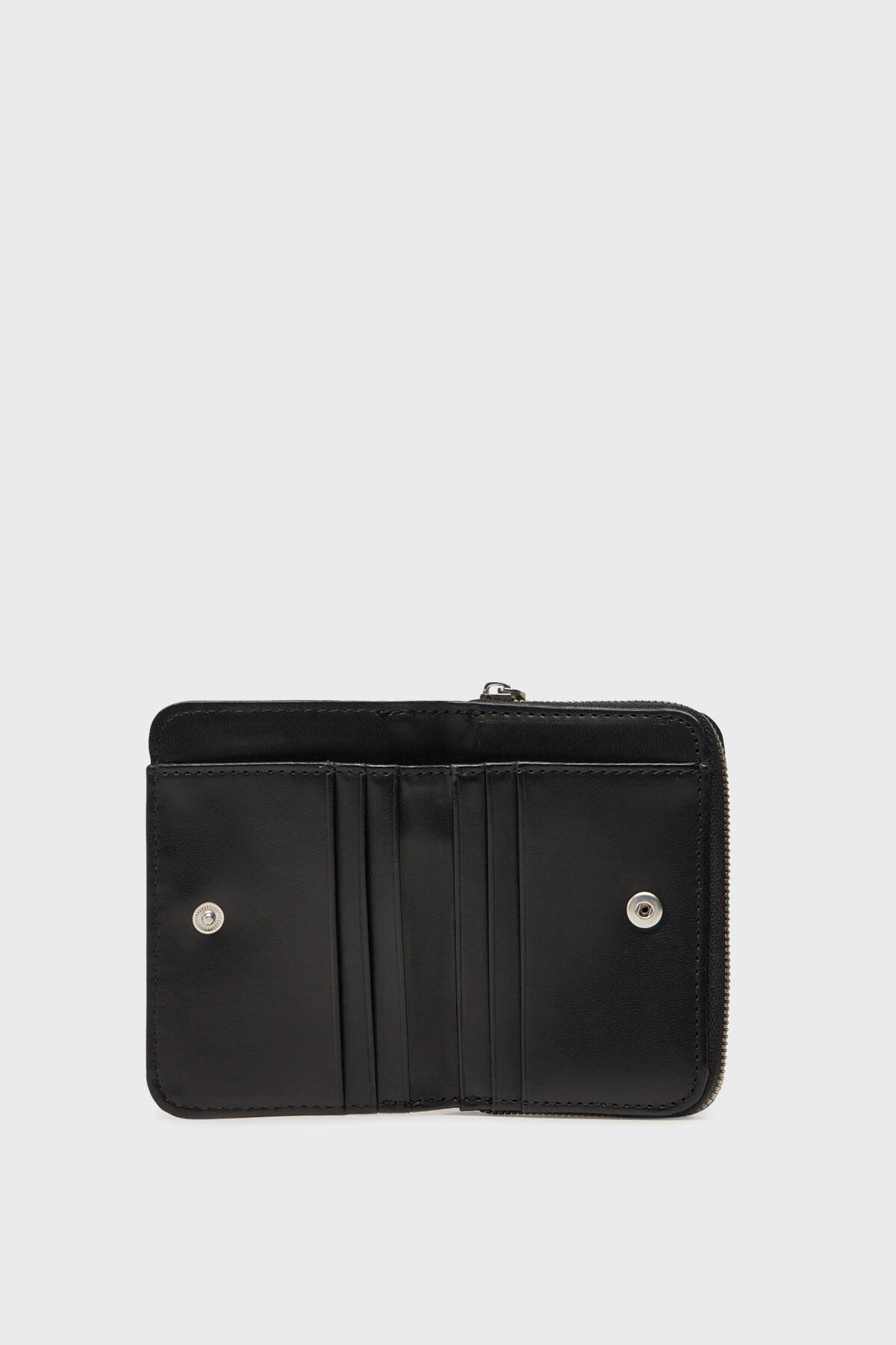 Calvin Klein SCULPTED MED ZIP AROUND WALLET Siyah Kadın Cüzdan