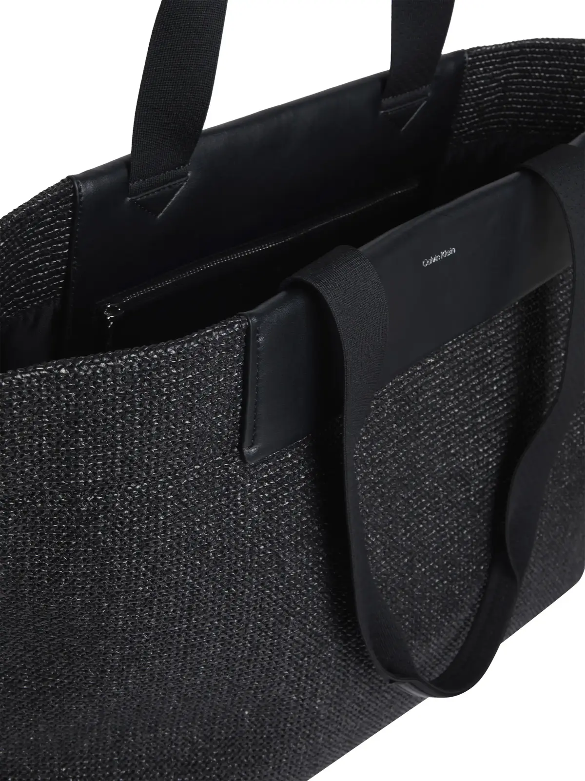 Calvin Klein CK RAFFIA LARGE SHOP, BEH Siyah Kadın Çanta