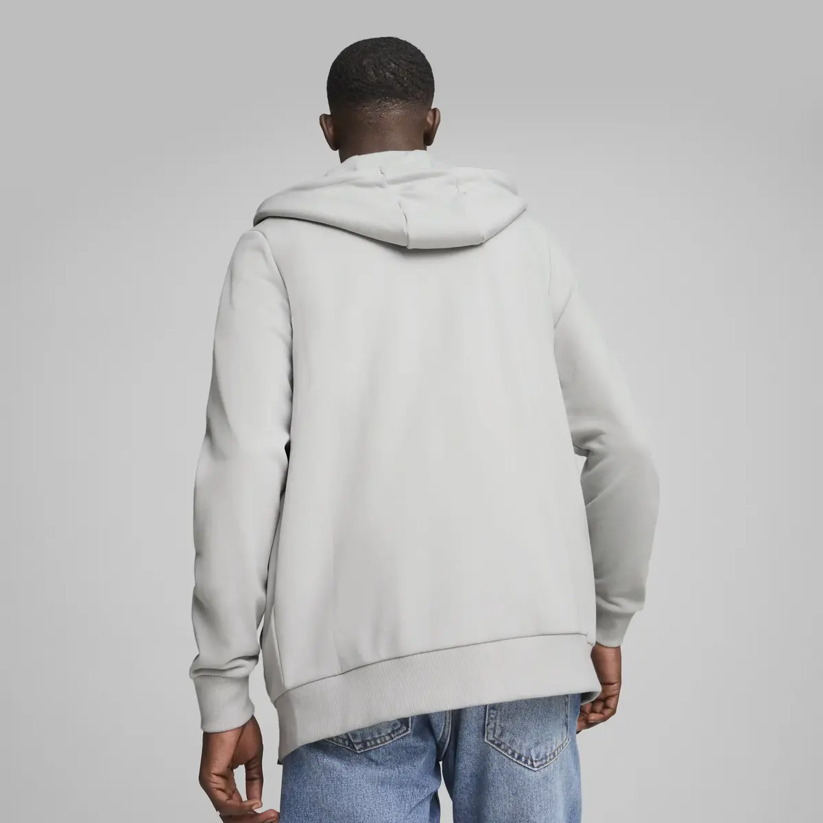 Puma F1 ESS Full-Zip Hoodie Gri Erkek Hoodie