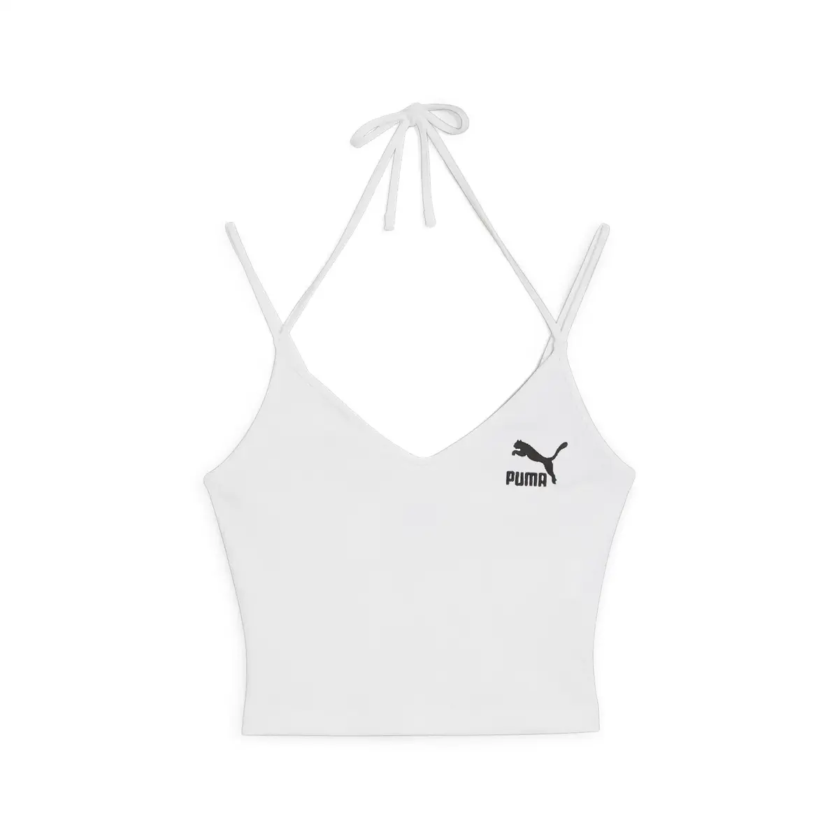 Puma CLASSICS Ribbed Crop Top Beyaz Kadın Crop