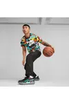Puma Court Rider Chaos Block Party Siyah Kadın/Unisex Basketbol Ayakkabısı