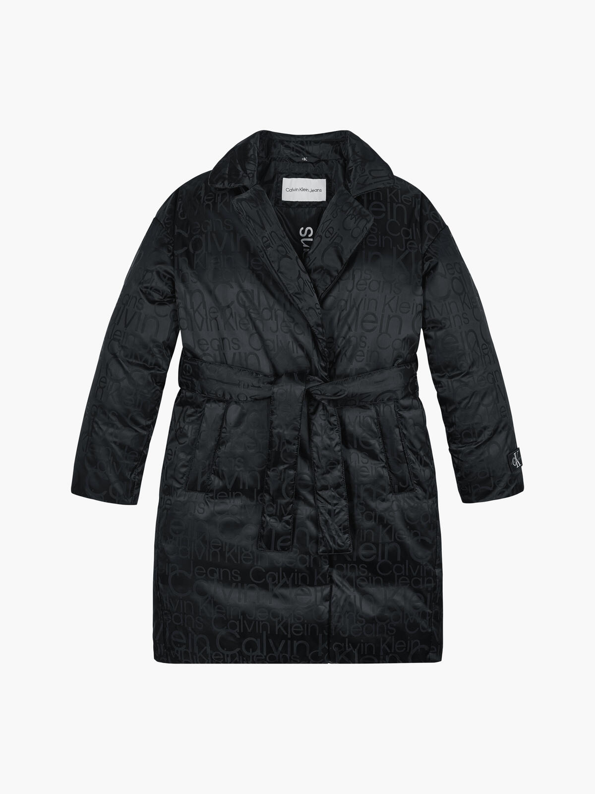 Calvin Klein DEBOSSING AOP BLAZER Kadın Siyah Mont