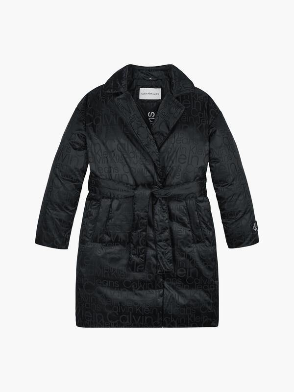 Calvin Klein DEBOSSING AOP BLAZER Kadın Siyah Mont