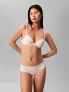 Calvin Klein PUSH UP PLUNGE Krem Destekli Dekolte Sütyeni