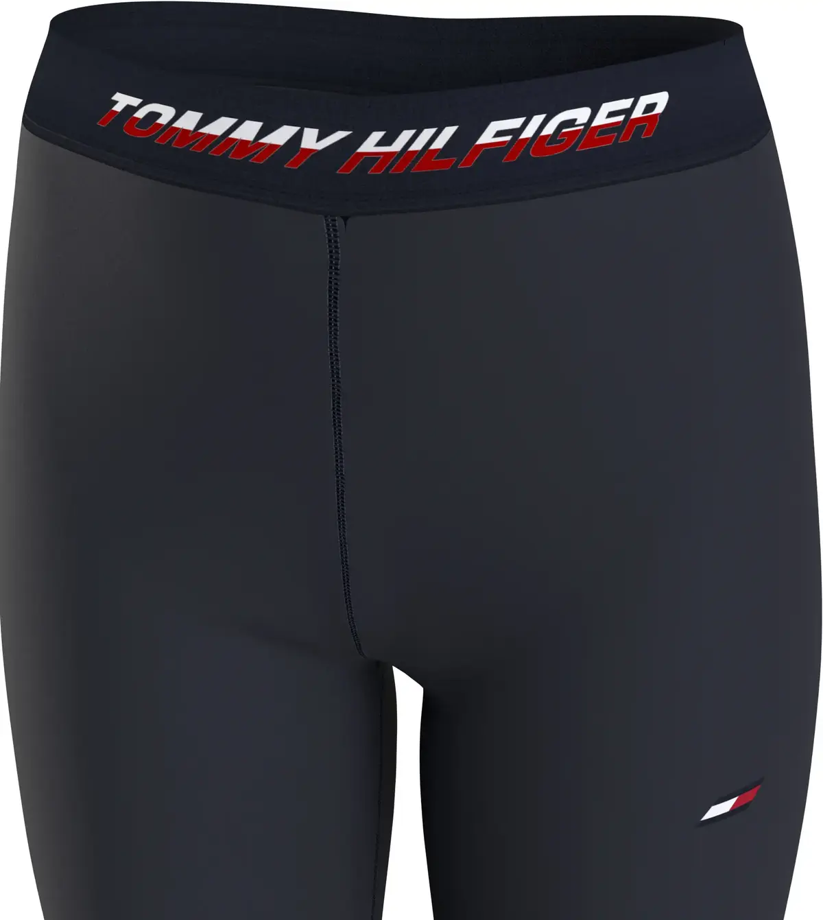 Tommy Hilfiger RW TAPE LEGGING Kadın Siyah Tayt