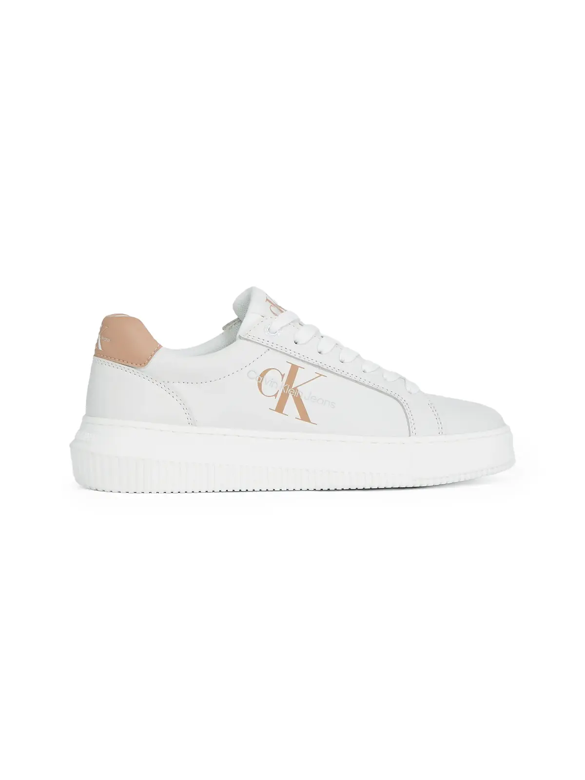 Calvin Klein CHUNKY CUPSOLE MONO Beyaz Kadın Spor Ayakkabı & Sneaker