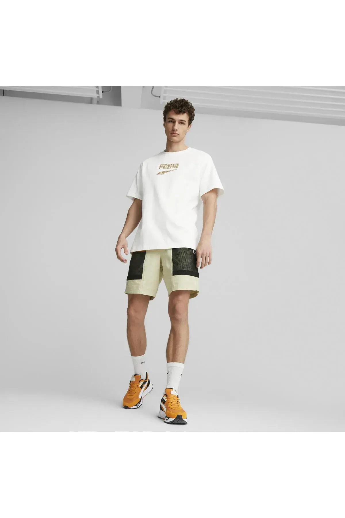 Puma DOWNTOWN Cargo Shorts 8" WV Bej Erkek Şort