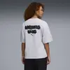 PUMA GRAPHICS Tee Gri Kadın T-Shirt & Polo