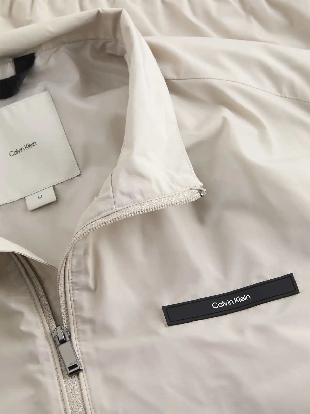 Calvin Klein ESSENTIAL NYLON BLOU, PE0 Krem Erkek Ceket